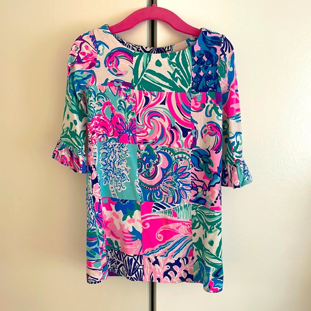 Lilly Pulitzer Cotton Dress size XS 2/3 good used condition no stains or holes